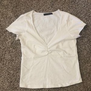 Brandy Melville Low V-Neck Top